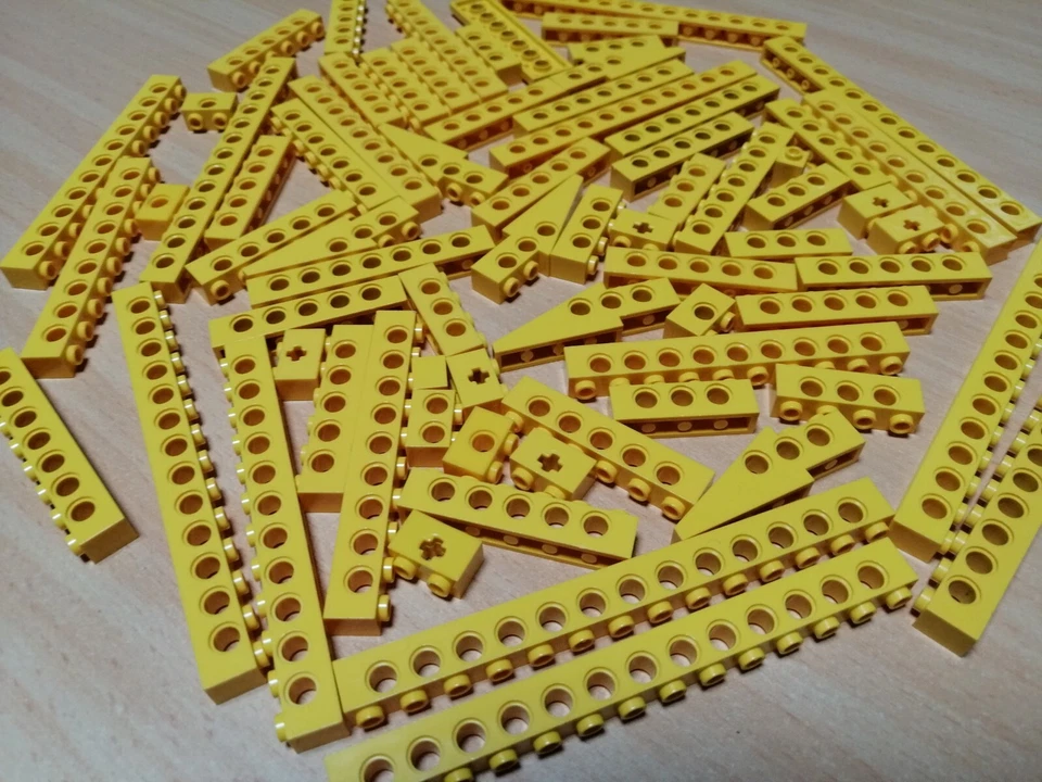 LEGO Technic Konvolut Lochstangen Lochsteine gelb / Technik - Bild 4 von 4