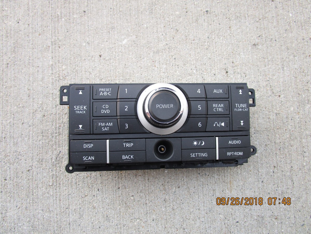 07 - 09 NISSAN QUEST SE SL 4D WAGON DASH RADIO AUDIO CONTROL