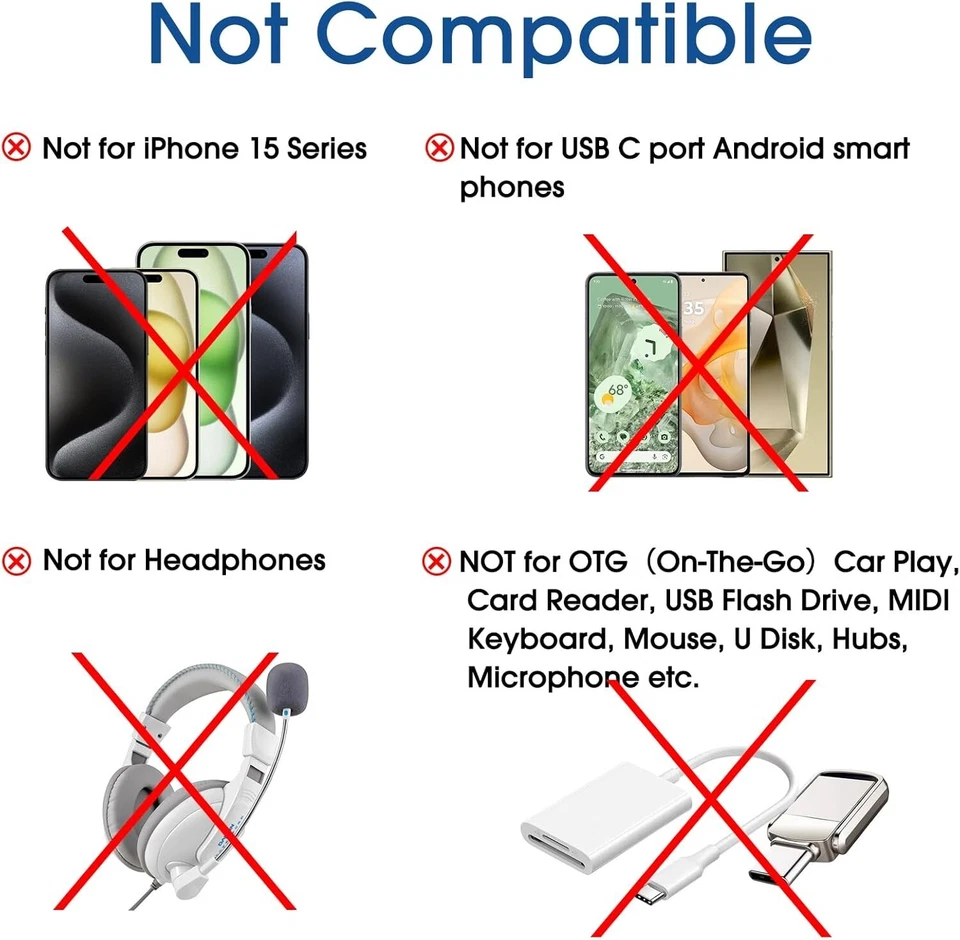 TechMatte USB C Type C to 8-pin connector Adapter Cable,1.8-2.2A Fast Charging(2 - Image 2 of 4