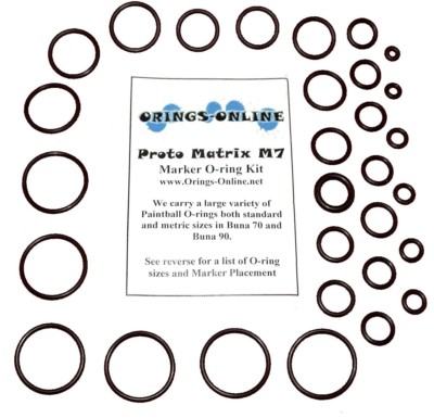 Proto Matrix M8 Paintball Marker O-ring Oring Kit x 2 rebuilds / kits