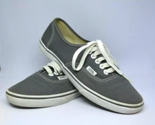 Vans Off The Wall Gray Lace Up Sneaker Shoe TB9C Unisex Size 5.5 Mens  7 Womens