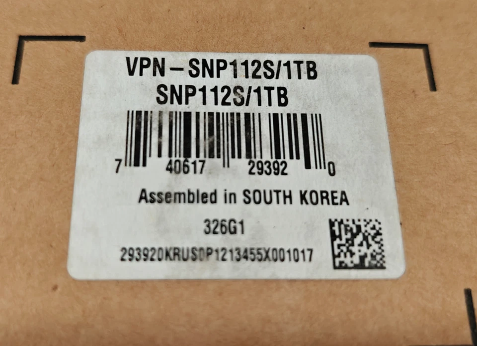 DELL 1TB M.2 2280 SATA SSD Internal Solid State Drive [SNP112S/1TB] Class 20 - Image 3 of 4
