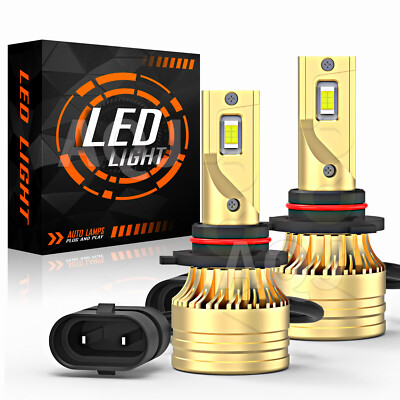 Nartoup 9006 LED Headlight Bulbs Conversion Kit Low Beam 6000K Cool White 2x