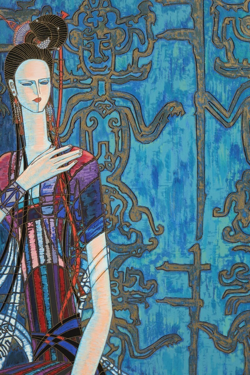 Ting Shao Kuang Original Silkscreen Serigraph Signed Framed COA