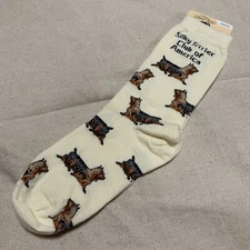 Silky Terrier Club of America For Bare Feet Size Medium Made in USA