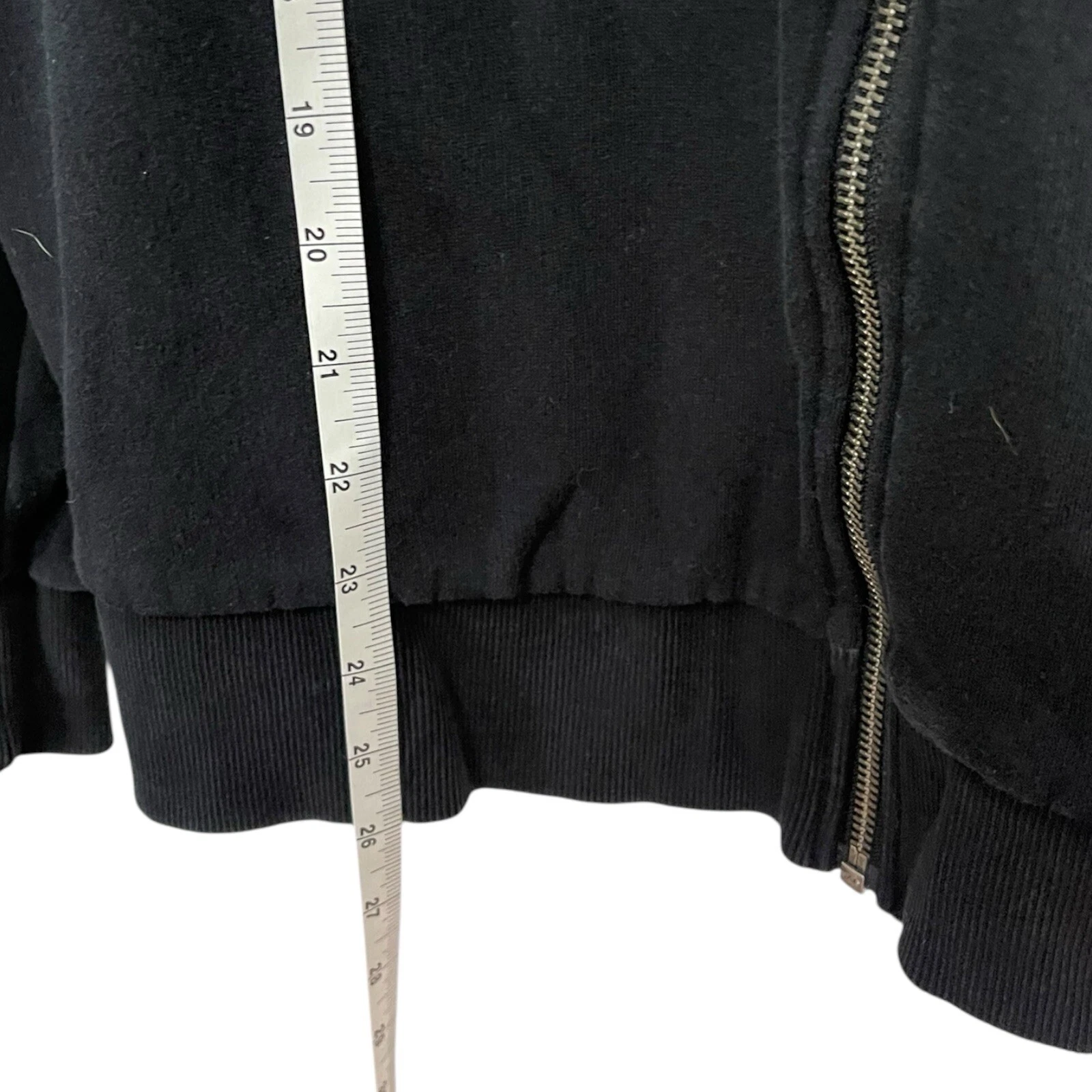 VETEMENTS Jack & Jones donna felpa con cappuccio piccola nera giacca full zip bianca logo coulisse