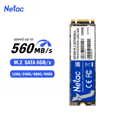 Netac M.2 SATA 6Gb/s SSD 120GB SSD Internal Solid State Drive