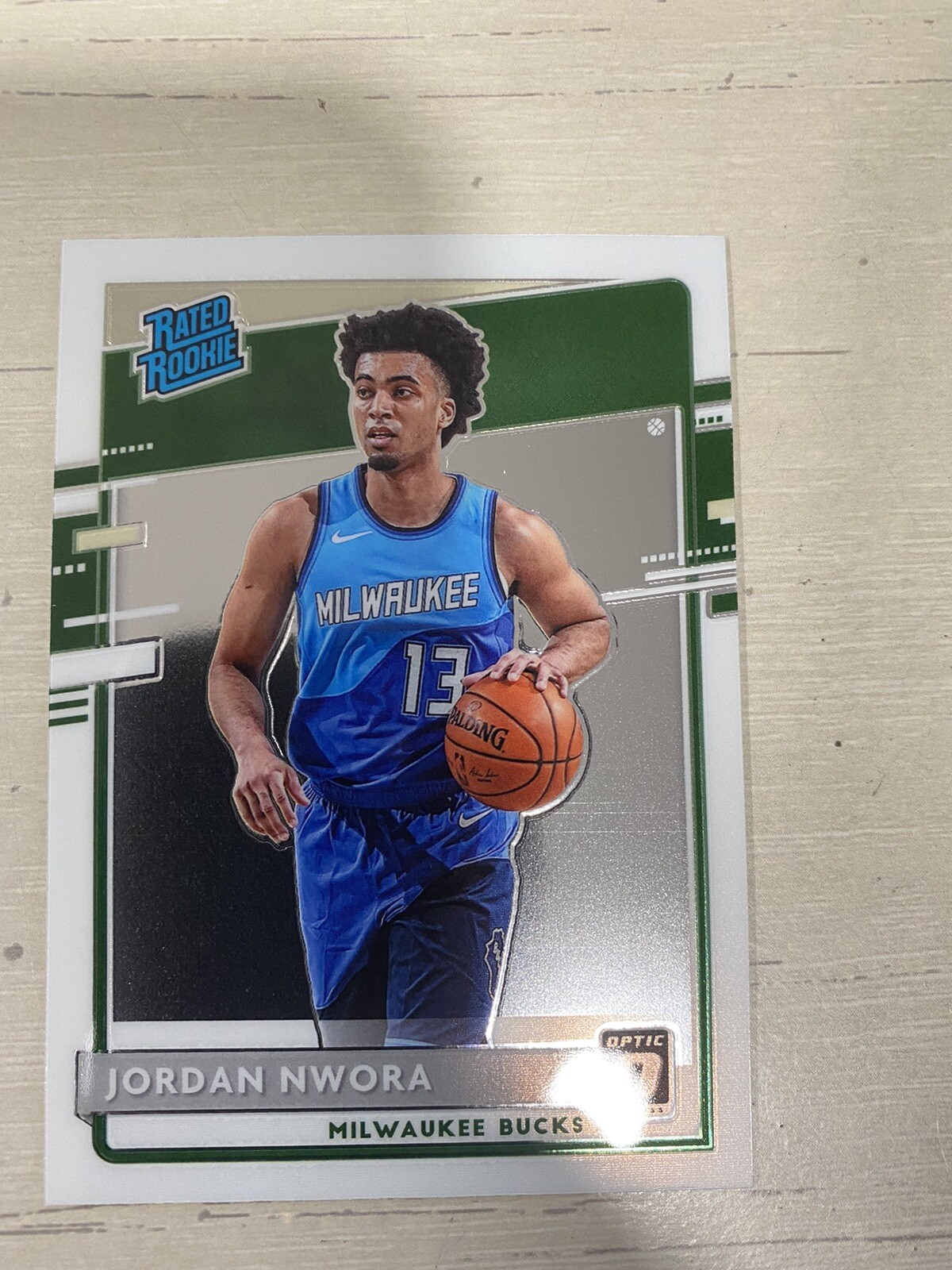 2020-21 Panini Donruss Optic Jordan Nwora RC #189 Rated Rookie Base MIL Bucks