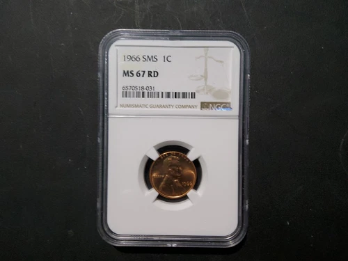 1966 SMS 1C Lincoln Memorial Cent NGC MS 67 RD