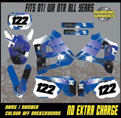 YAMAHA DTR125 STICKERS - DTR GRAPHICS KIT - YAMAHA DTR STICKERS -  DT125R DECAL
