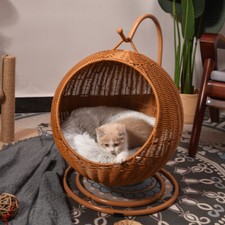 Pet bed Cat Nest basket with Stand Cat Hammock Bed Swinging Elevated Cat Bed