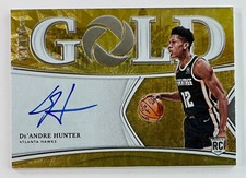 De'Andre Hunter RC Auto 2019-20 Opulence City of Gold Auto #/79 Hawks