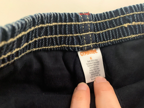Gymboree Cherry Cute Denim Button Front Tie Waist Skirt 6 - Picture 2 of 3