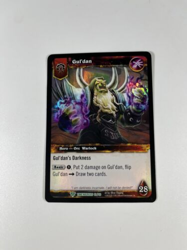 Gul'dan World of Warcraft TCG Timewalkers Foil Hero Card - Picture 5 of 6