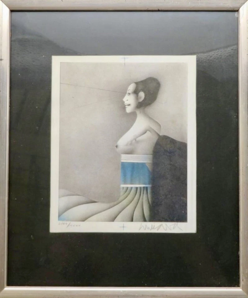 Wunderlich, Paul ‚Halbakt‘, signiert. - Bild 3 von 3