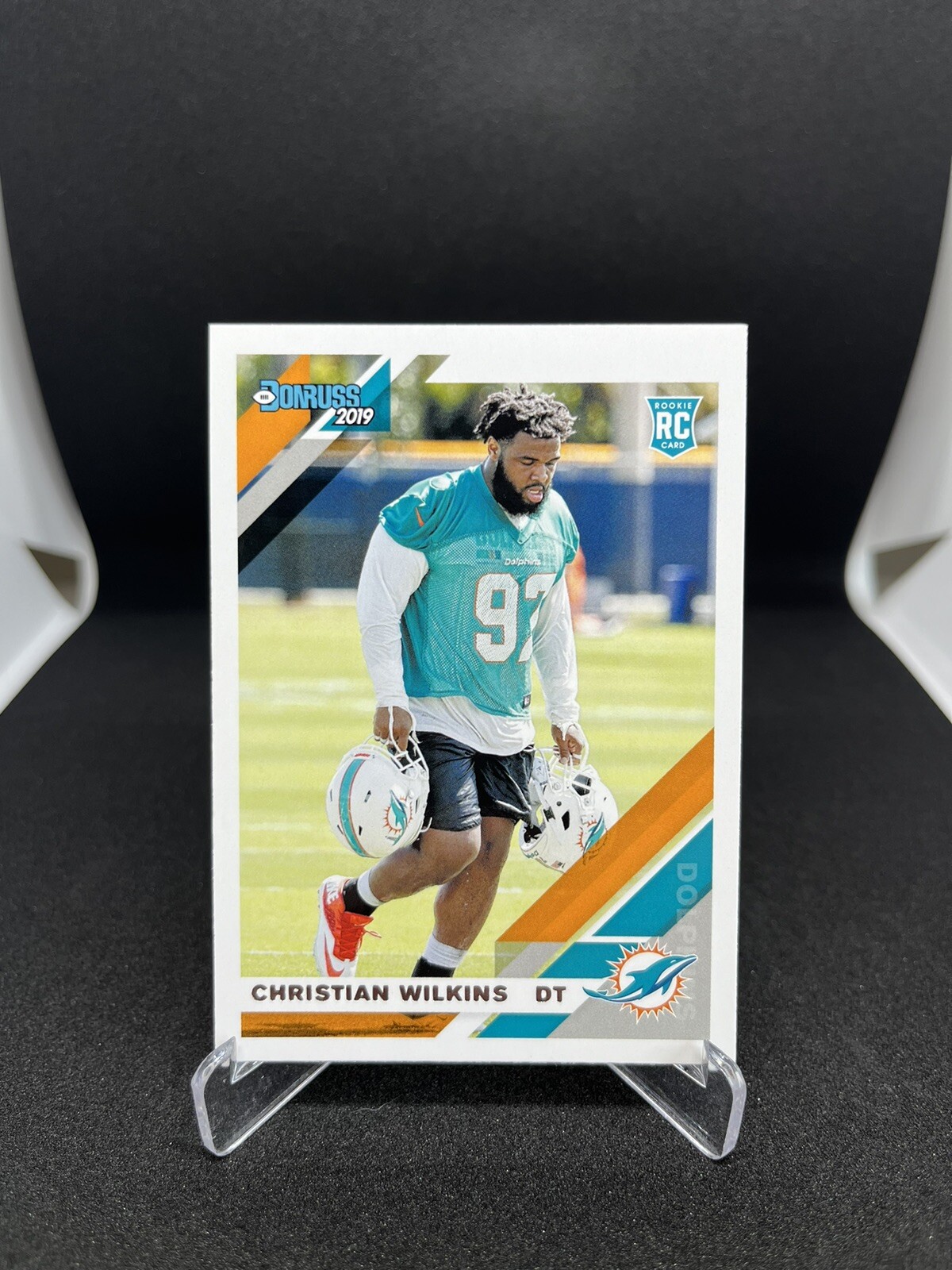 2019 Donruss Christian Wilkins #255 Rookie RC Miami Dolphins