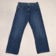 Armani Exchange Jeans Mens 35 Waist Blue Classic Wash Straight Leg Made In Italy