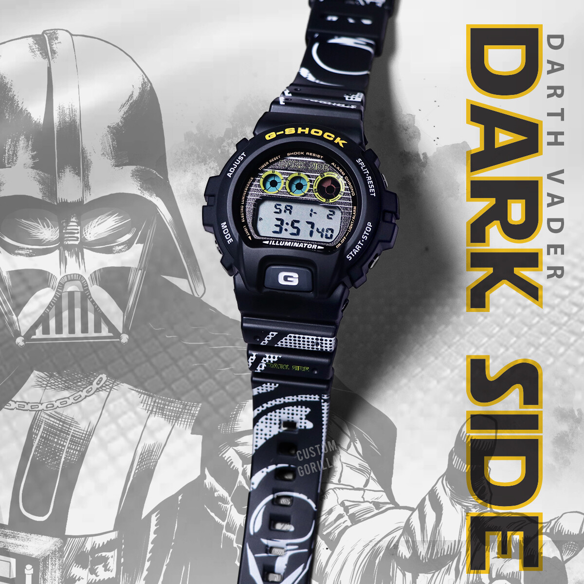 Darth Vader Starwar G-Shock Watch Special Custom Design Dark Darth Vader Starwar G-Shock Watch Special Custom Design Dark