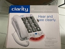 Clarity JV-35 Amplified Corded Phone With Talk Back Numbers Braille