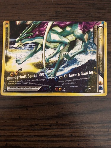 PSA 9 Raikou and Suicune Legend HGSS Unleashed Legend Complete Set Pokemon Card - Picture 4 of 5