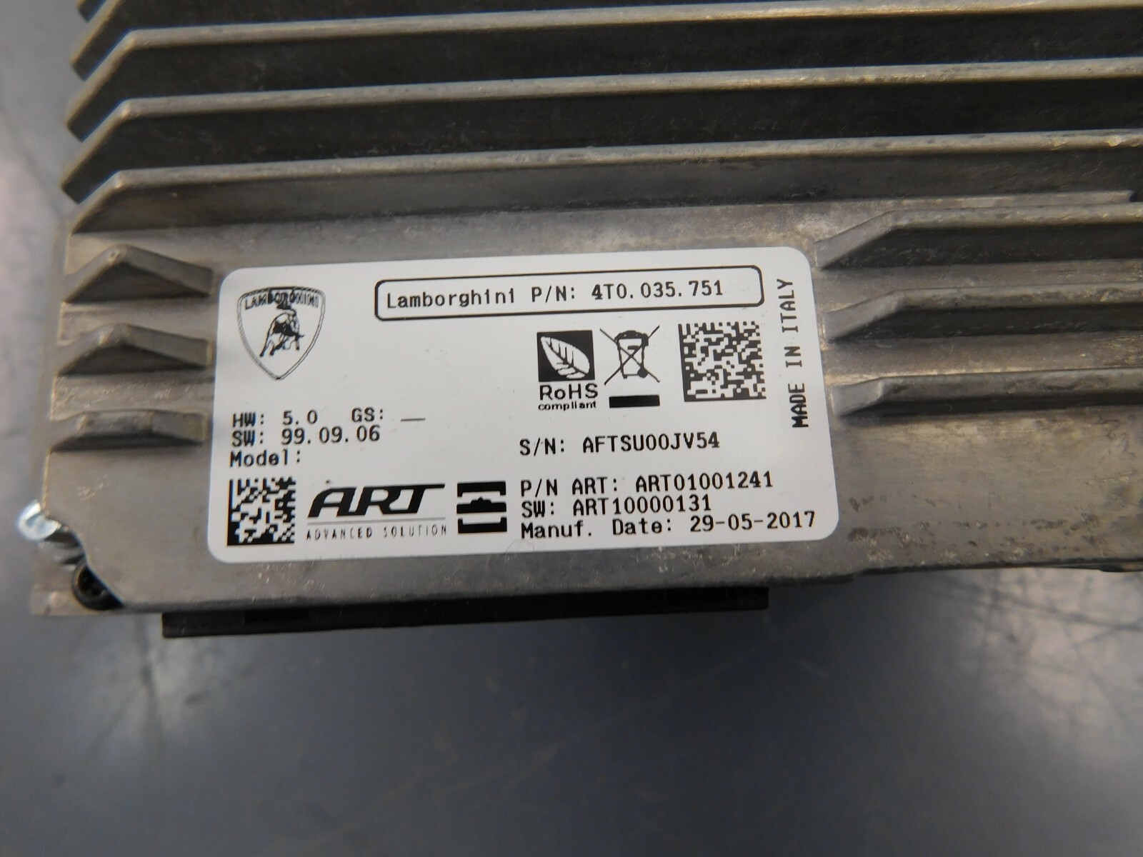 2018 Lamborghini Aventador S LP740-4 Electric Control Unit ECU Car Play #6651 Z1