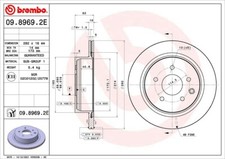 BREMBO Bremsensatz, Scheibenbremse Hinterachse für NISSAN
