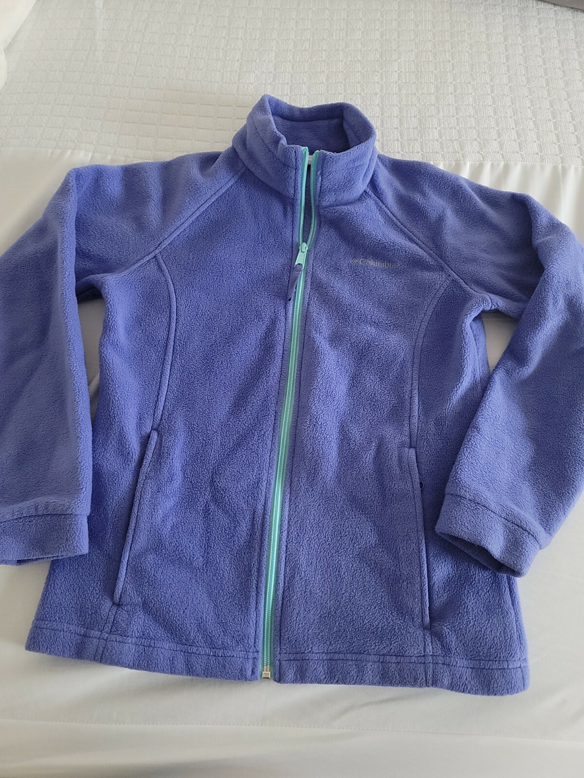 16 Periwinkle Blue fleece Jacket Zip 