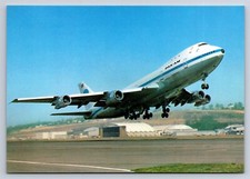 Aviation Postcard Pan Am Airlines Boeing 747-...