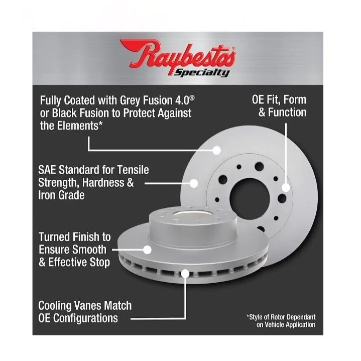 Rotor de freno de disco Toyota 4Runner 2003-2009 delantero izquierdo - derecho 2005-2015 Tacoma Foto 2 de 4