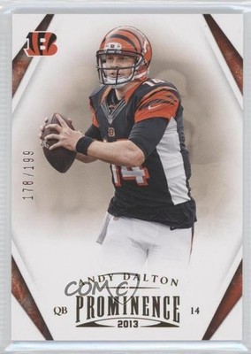 2013 Panini Prominence Gold 178/199 Andy Dalton #20 0a1