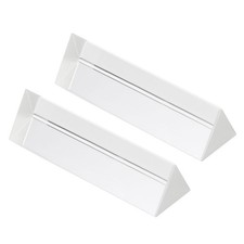 100mm/4 Inch Triangular Prism, 2 Pcs Glass Optical Rainbow Prism, Clear