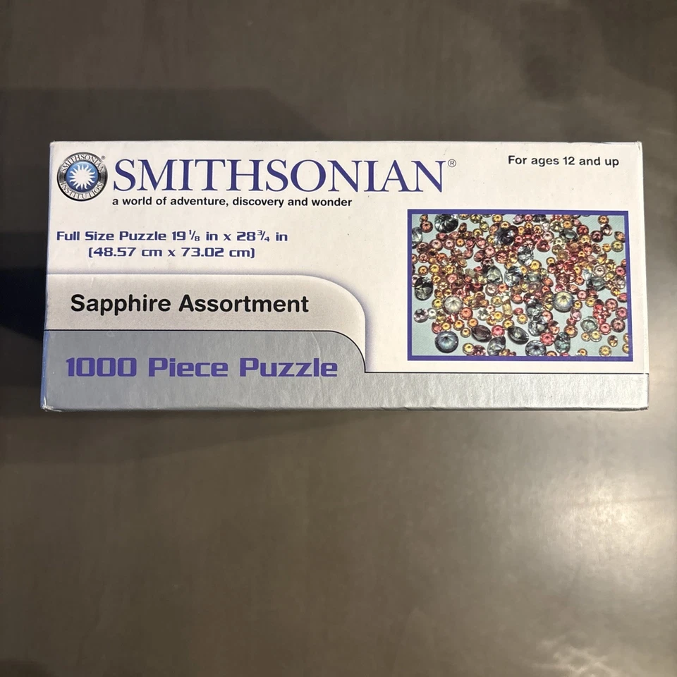 Quebra-cabeça de 1000 peças 🧩 Smithsonian Sapphire sortido quebra-cabeça lacrado - Imagem 3 de 4