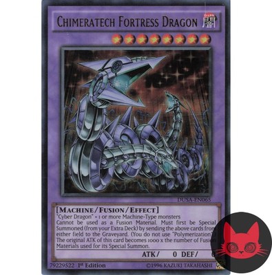 Yugioh Chimeratech Fortress Dragon DUSA-EN065 Ultra Rare 1st Edition NM