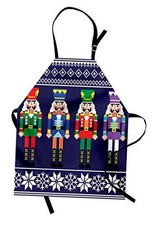 Multicolor Apron Indigo White