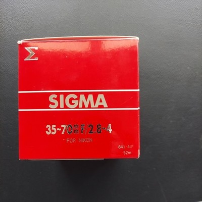 sigma new one touch zoom 35-70mm f/2.8-4  641-585 52mm nikon 