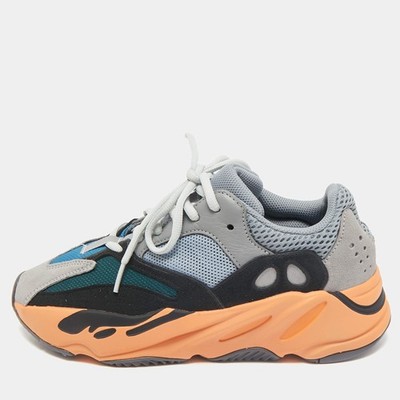 Yeezy x Adidas Multicolor Leather and Suede Boost 700 Wave Runner Sneakers Size