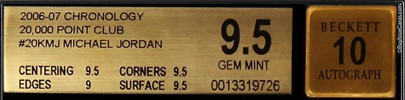 2006-07 Michael Jordan UD Chronologie 20000 Point Equipe Sp Auto / 25 #20KMJ BGS - Photo 2/4