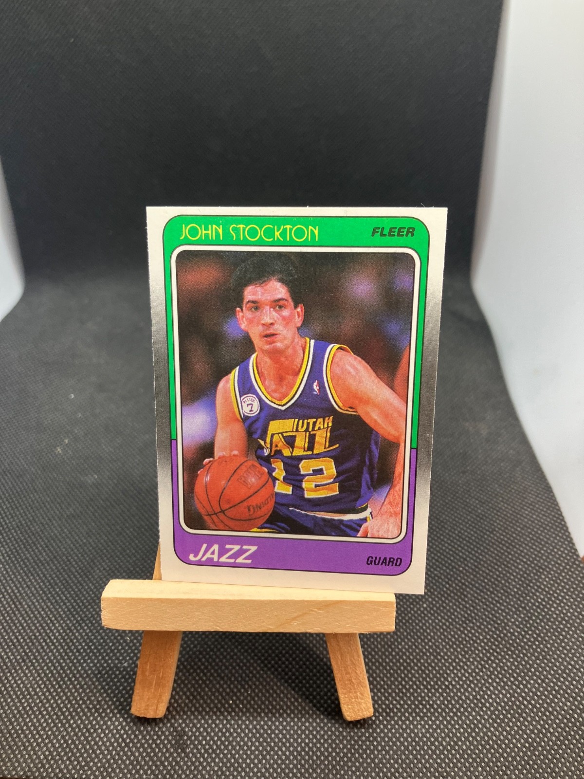John Stockton 1988-89 Fleer Basketball ROOKIE CARD RC #115 Jazz NBA HOF 👀🎺🏀🔥