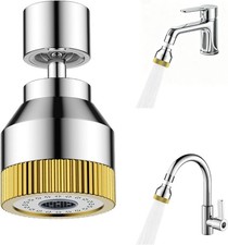 Faucet Aerator Nozzle with Swivel Adapter for Kitchen Bathroom Sink Replacement