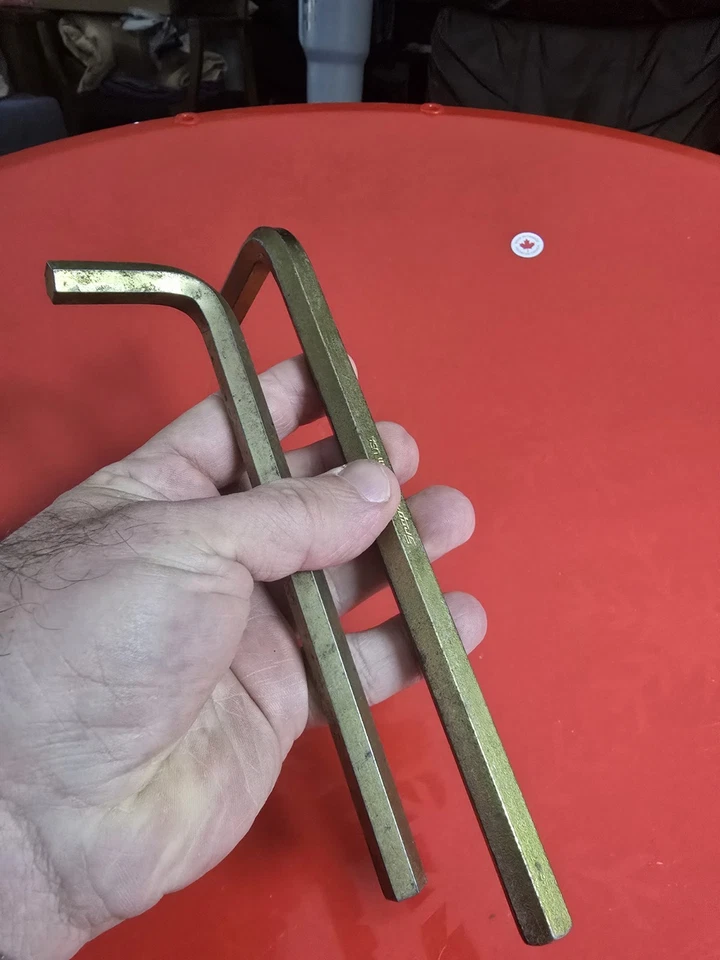 Vintage Snap On 10mm and 12mm L Shape Allen Key set made in USA Snap-on 10 mm 12 - Image 4 of 4
