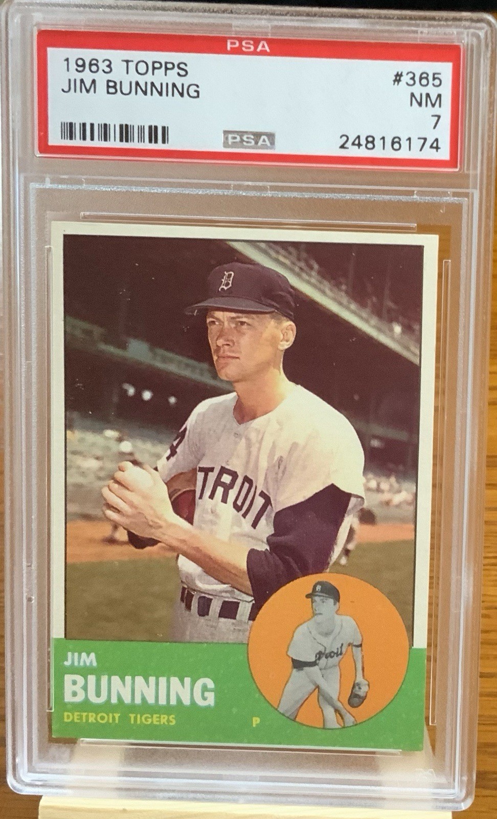 1963 Topps - Jim Bunning #365 PSA 7 NM