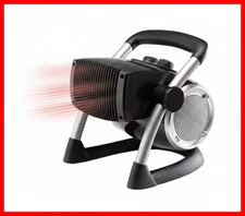 Portable Electric Ceramic Space Heater Garage Utility Room Heating Fan 1500W