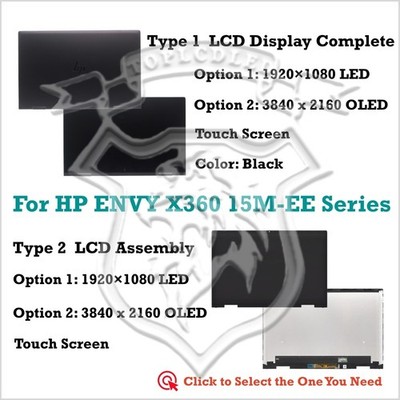 For HP ENVY X360 15M-EE0013DX 9HZ86UA LCD Touch Screen Montage Komplett Display