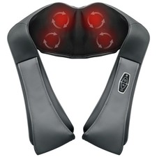 Neck and Shoulder Massager with Heat,Electric Cordless Neck Back Massager Pillow