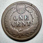1875  INDIAN CENT   GOOD   BETTER DATE