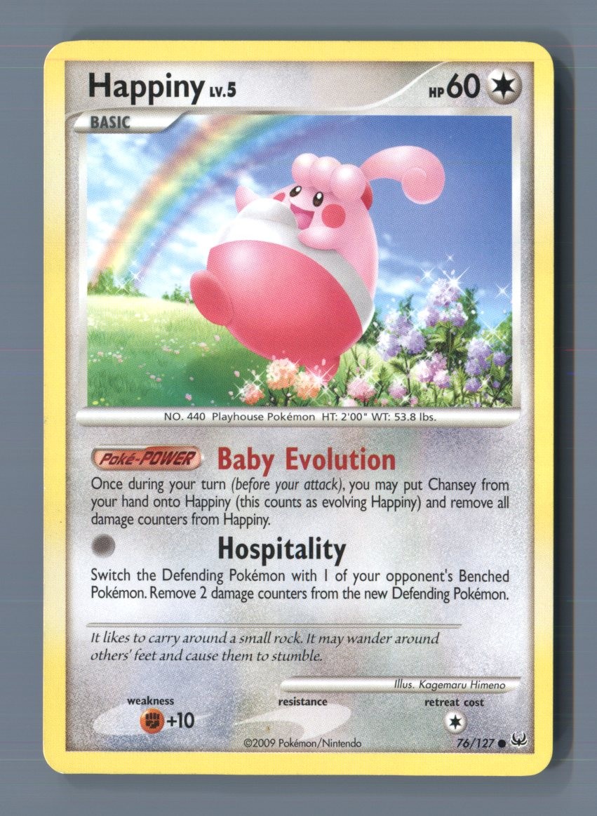 Happiny 76/127 Common Platinum Pokemon Near Mint