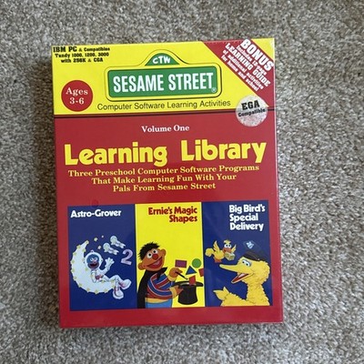 Sesame Street Learning Library IBM PC Game Sealed