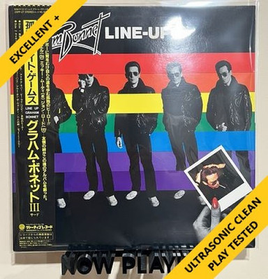 Graham Bonnet Line Up Japan Vinyl 1981 OBI Insert Vertigo 25PP-27 E+ Ultrasonic