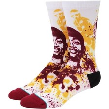 Stance Adult Burgundy Crew Polyester NBA Isaiah Thomas Splatter Socks Sz L 9-12