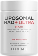 Liposomal NAD+ Ultra Sport Codeage 90 Vegetable Capsules Resveratrol Quercetin